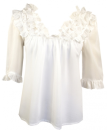 Topp Ruffle Amanda Vit