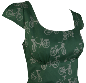 Klänning Bike Print Grön